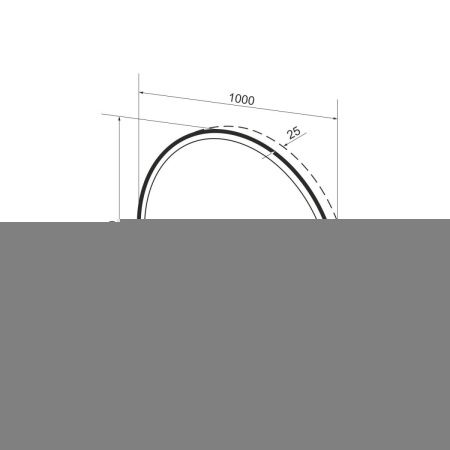 Зеркало с подсветкой Wellsee 7 Rays' Spectrum 172200270 100х100 подвесное