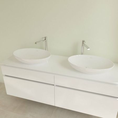 Раковина из сантехнического фарфора Villeroy Boch Loop&Friends 4A470001 60х40 накладная цвет белый без отверстий под смеситель