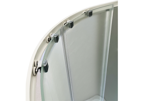 Душевой уголок Royal Bath BK RB90BK-C 90х90 стекло матовое профиль белый - фото 3