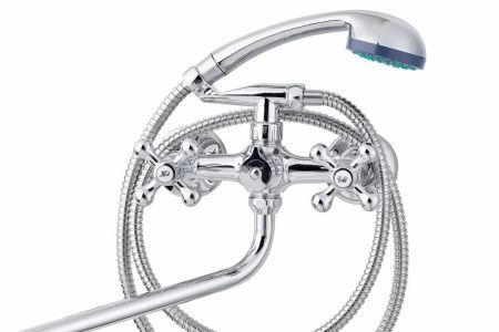 Cмеситель для ванны и душа TSARSBERG TSB-120-95 настенный хром