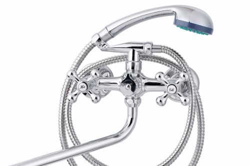 Cмеситель для ванны и душа TSARSBERG TSB-120-95 настенный хром - фото 2