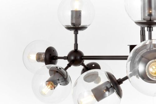 Люстра на штанге Lumina Deco Zodiak (Зодиак) LDP 160-12 BK+PR - фото 3