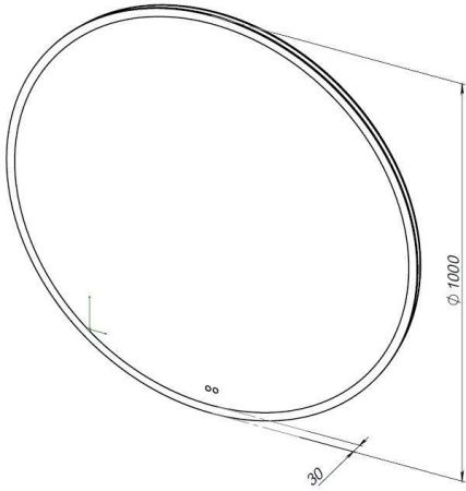 Зеркало с подсветкой Aquanet Арт 00334364 100х100 подвесное