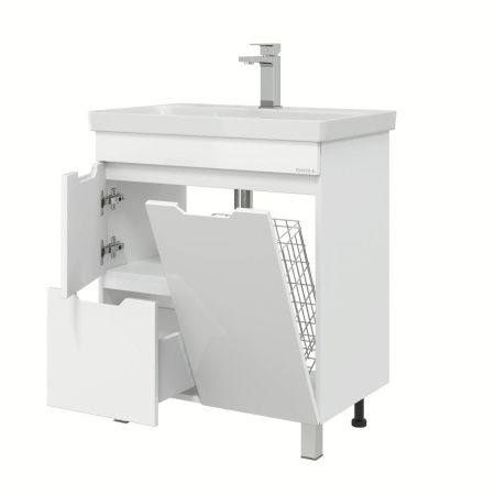 Тумба под раковину Onika Айленд 107062 70х40 напольная цвет белый