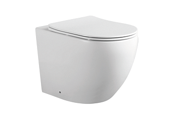 Унитаз приставной Aquatek ЕВРОПА AQ1902-00 белый с сиденьем микролифт безободковый каскадный смыв