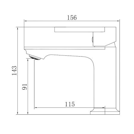 Смеситель Voda HR26M на раковину хром