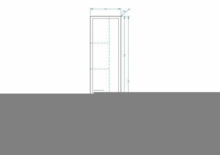 Шкаф-пенал Stella Polar Концепт SP-00000148 40х180 напольный цвет белый