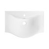 Раковина из сантехнического фарфора Wellsee Bisou 151201000 50х40 подвесная цвет белый 1 отверстие под смеситель