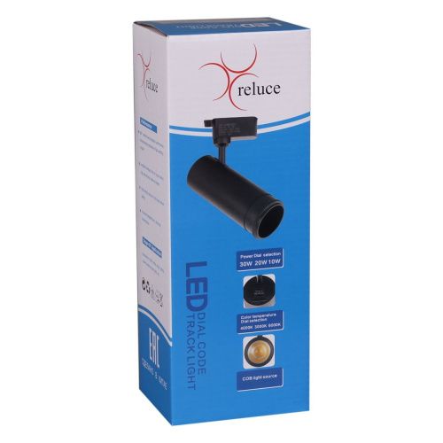 Трековый однофазный светильник Reluce 06650-9.3-LED10/20/30W CCT BK - фото 3
