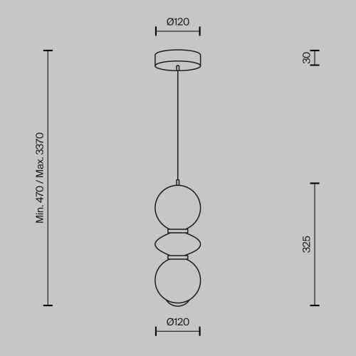 Светильник подвесной Maytoni Brosche Modern MOD362PL-L10GR3K - фото 5