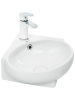 Раковина из сантехнического фаянса WeltWasser WW SK 10000003871 40х40 подвесная цвет белый 1 отверстие под смеситель