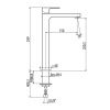 Смеситель Gattoni Kubik 2584/25C0 на раковину хром