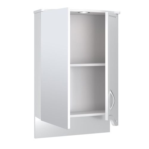 Зеркало-шкаф RUNO Севилья 799 50х75 подвесной цвет белый - фото 2