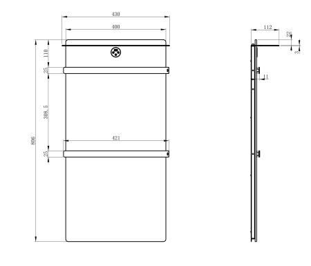 Полотенцесушитель Wonzon & Woghand STUTTGART WW-A504-BG электрический золото