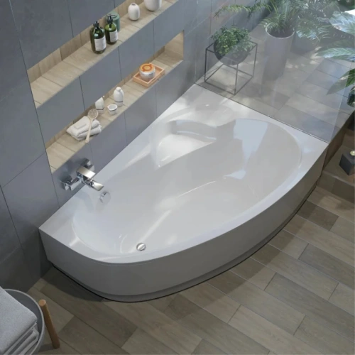 Ванна акриловая Alba Spa KATRINA ВАС028030П100 170х110 пристенная асимметричная - фото 3