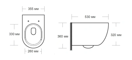 Унитаз подвесной MILLEAU VORTEX-A MYL038ASGW белый с сиденьем микролифт безободковый смыв торнадо