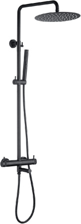 Душевая стойка Allen Brau Priority 5.31A10-31 настенная цвет черный