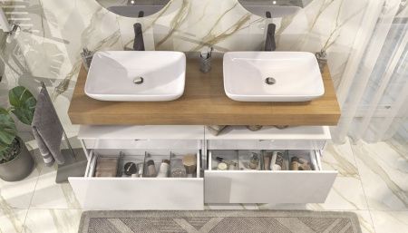 Тумба Velvex UNIT tpUNI.80.H40.Y.VY-223 80х50 подвесная цвет белый
