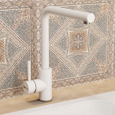 Смеситель для кухни Uperwood Quartz UPD-04-01 UPD-Q-04-01 на мойку белый