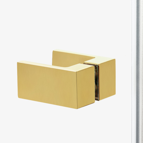 Душевой уголок New Trendy AVEXA Gold EXK-3072 80х90 стекло прозрачное профиль золото брашированное без поддона - фото 2
