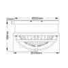 Светильник потолочный Kichler Tollis (Толлис) QN-TOLLIS-F-NBR