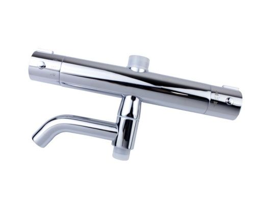 Душевая стойка Bronze de Luxe 11060C настенная цвет хром с термостатом - фото 4