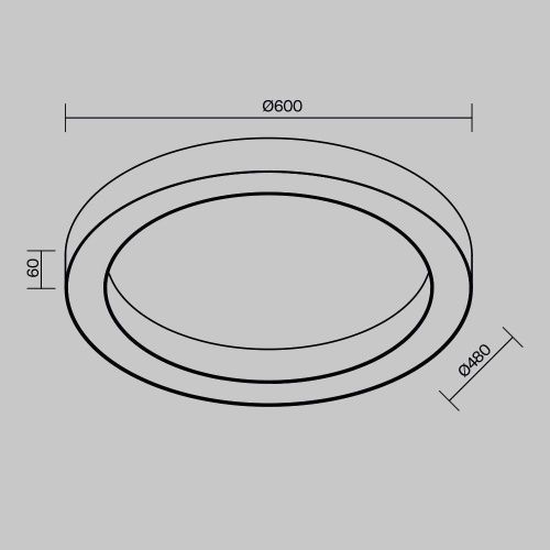 Светильник потолочный Maytoni Technical Lua C093CL-45W4K-W - фото 2