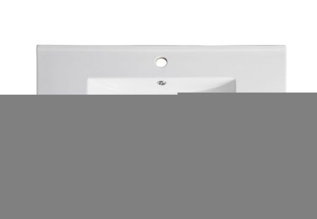 Раковина из сантехнического фарфора Orange B03-800w 80х50 встраиваемая цвет белый