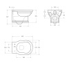 Унитаз подвесной BelBagno BOHEME BB115CH/BB115SC белый с сиденьем микролифт безободковый каскадный смыв