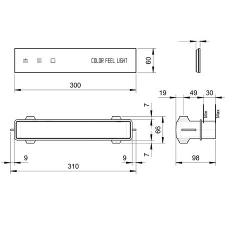 Внутренняя часть панели управления Fantini Acquadolce 69 00 L101A