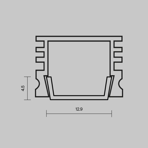 Рассеиватель для профиля Maytoni Led Strip 642024 - фото 2