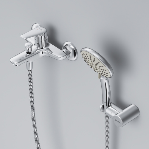 Смеситель для ванны и душа Am.Pm Joy F85E15000 настенный хром без термостата - фото 4