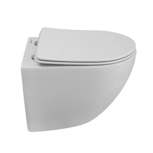 Унитаз подвесной BelBagno AMANDA BB051CH-TOR-FC/BB051SC белый с сиденьем микролифт безободковый смыв торнадо - фото 4