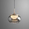 Светильник подвесной Delight Collection MT9128-1H gold/smoke