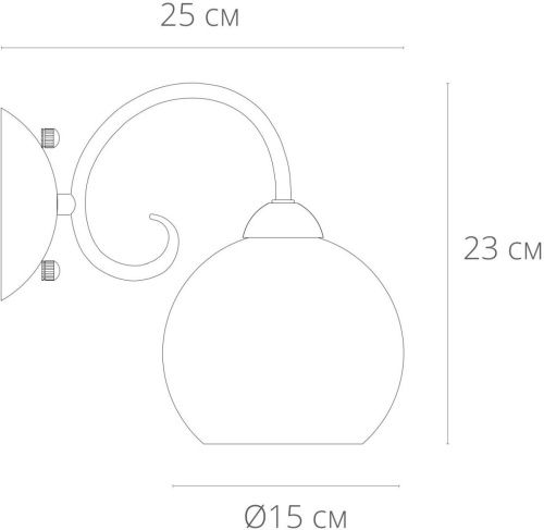 Бра Arte Lamp Margo (Марго) A9317AP-1AB - фото 4