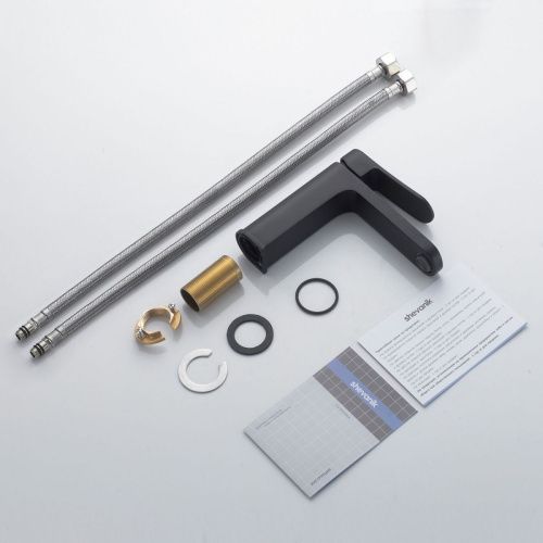 Смеситель Shevanik S4501H на раковину черный - фото 4