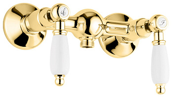 Смеситель для душа Emmevi Deco Ceramic 121002/OR настенный золото