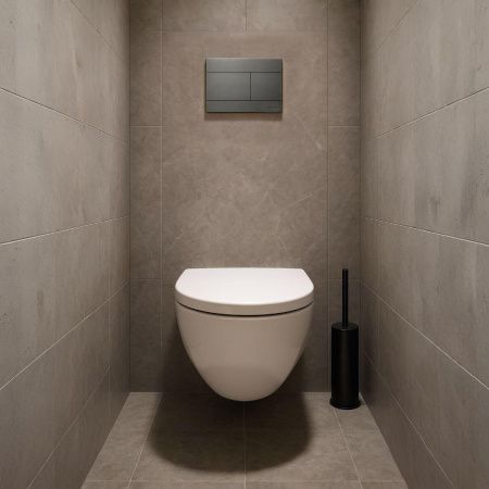 Клавиша смыва механическая Iberica Blanca INOX-R IB.B015.02 цвет серый