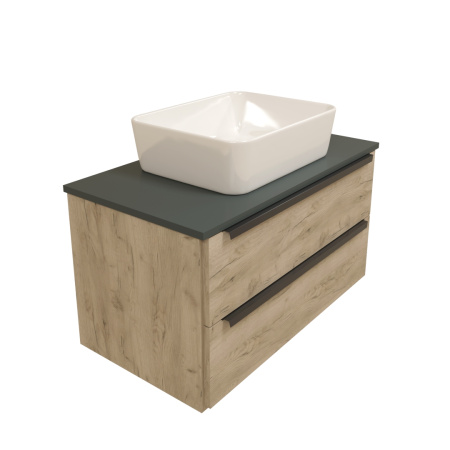 Раковина из сантехнического фарфора Teymi Helmi T50302 48х37 накладная цвет белый без отверстий под смеситель