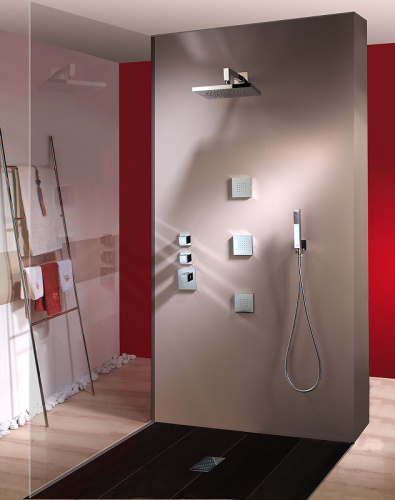 Смеситель для душа Bossini Outlets Z032203.030_УЦ встраиваемый в стену хром (мелкие царапины) с термостатом - фото 4