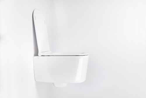 Чаша унитаза подвесная Galassia Meg11Pro 5486 цвет белый без сиденья безободковая каскадный смыв - фото 3