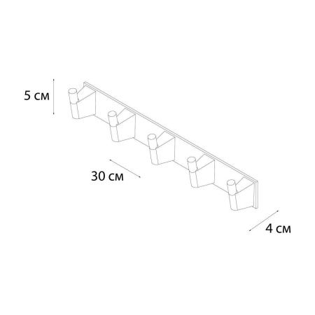 Крючок для ванной Fixsen Trend graphite FX-98005-5