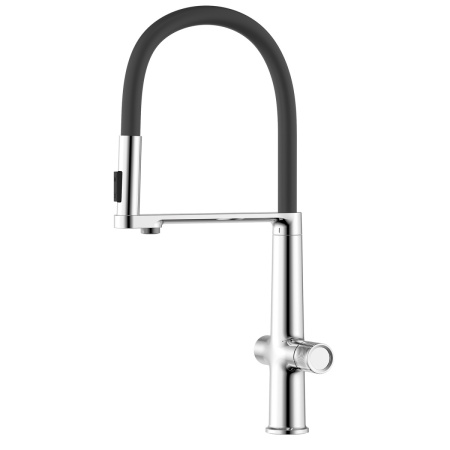 Смеситель для кухни Azario ADVANTAGE AZ-VRG569223C на мойку хром/черный