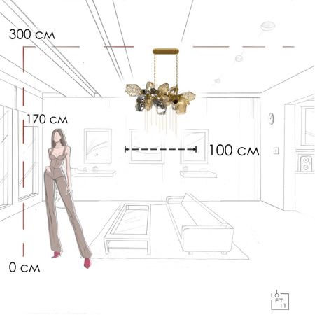 Люстра подвесная Loft It Britannica 10401/1000L