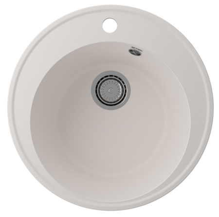 Кухонная мойка Ulgran Quartz Nora 485-01 49х49 цвет белый поверхность матовая