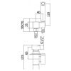 Гигиенический душ со смесителем Paffoni Tweet Square ZDUP112CR хром