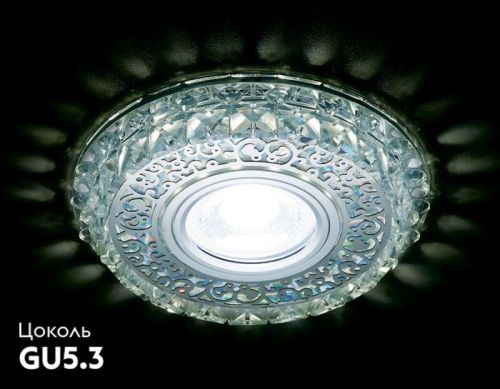 Светильник встраиваемый Ambrella Light Crystal Led (Црыстал Лед) S393 CH - фото 2