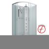 Душевая кабина Niagara Classic 23101424RBKTG 120х80 асимметричная без крыши ориентация правая