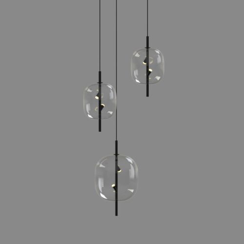 Светильник подвесной Delight Collection 10018P/1 black/clear - фото 2