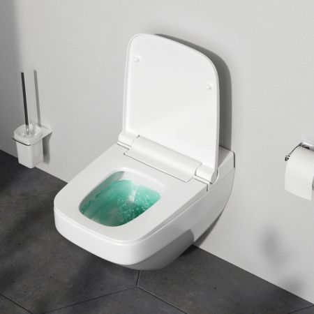 Унитаз подвесной Am.Pm Inspire V2.0 CCC50A1700SC белый с сиденьем микролифт безободковый каскадный смыв